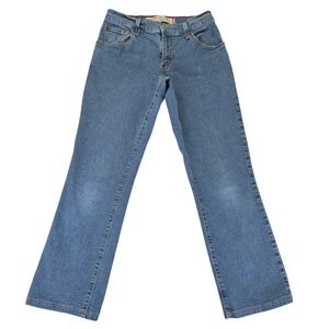 Vtg‎ Y2K Levis 550 Classic Relaxed Boot Cut Jeans Blue Stretch Denim Womens 4